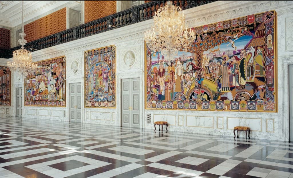 The Queen’s Tapestries by Bjørn Nørgaard in Christiansborg Palace